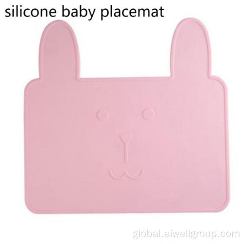 Silicone Baby Placemat Cartoon Cute Rabbit Baby Silicone Meal Placemat Supplier